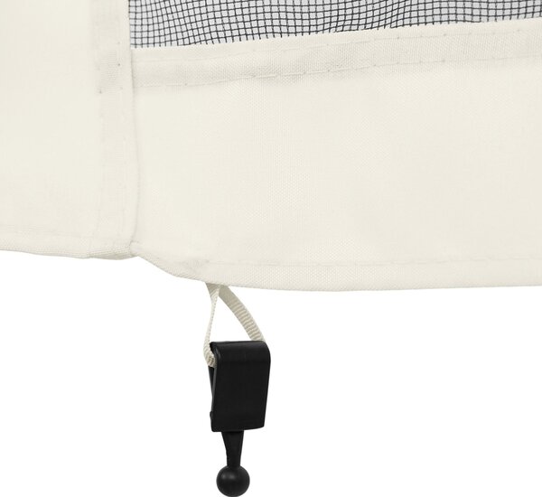 Outsunny Mosquito Nets for Gazebo/Canopy/Pavilion 3 x 3 m - Set of 4 Zippered Panels + Attachment Hooks - Polyester/Nylon | Aosom