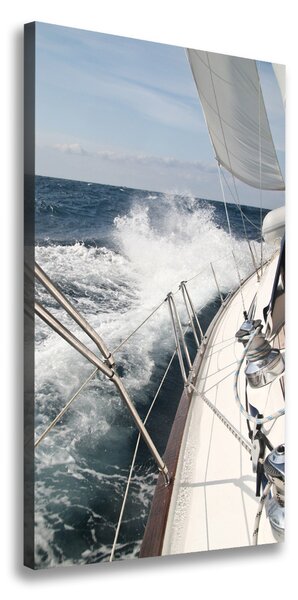 Vertikální Foto obraz na plátně Jachta na moři ocv-9693583