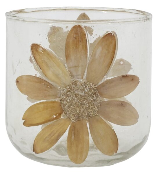 Skleněný svícen Dried Flower