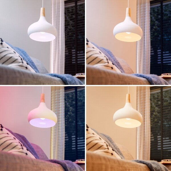 SADA 2x LED RGB Stmívatelná žárovka Philips SMART C37 E14/4,9W/230V 2200-6500K