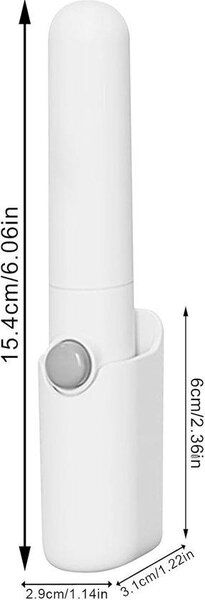 Sítka do sprchové vaničky - Filtr na vlasy - Zabraňuje ucpávání - Flexibilní silikonový materiál - 2,9 x 3,1 x 15,4 cm - Bílá barva