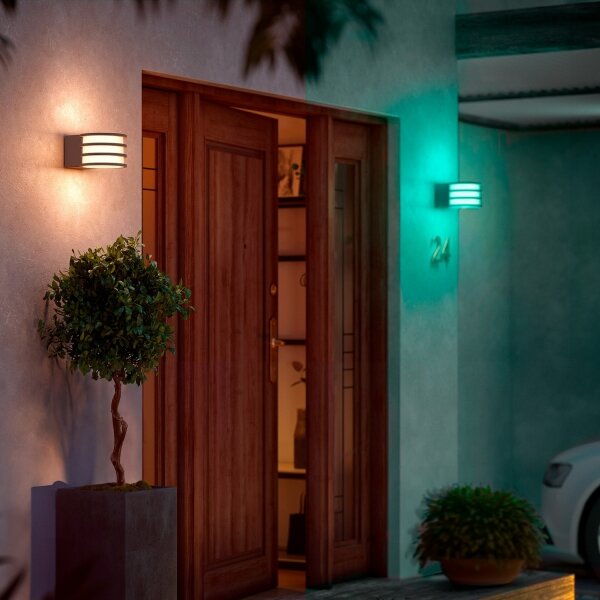 Philips - LED RGB Stmív. venkovní nástěnná lampa Hue LUCCA 1xE27/8,1W/230V IP44