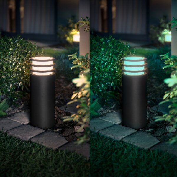 Philips - LED RGB Stmívatelná venkovní lampa Hue LUCCA 1xE27/8,1W/230V IP44