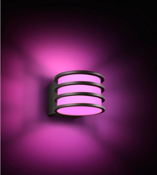 Philips - LED RGB Stmív. venkovní nástěnná lampa Hue LUCCA 1xE27/8,1W/230V IP44