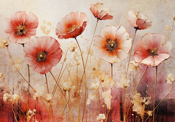 Postershop Fototapeta vliesová: Flowers Composition Structure - 152,5x104 cm