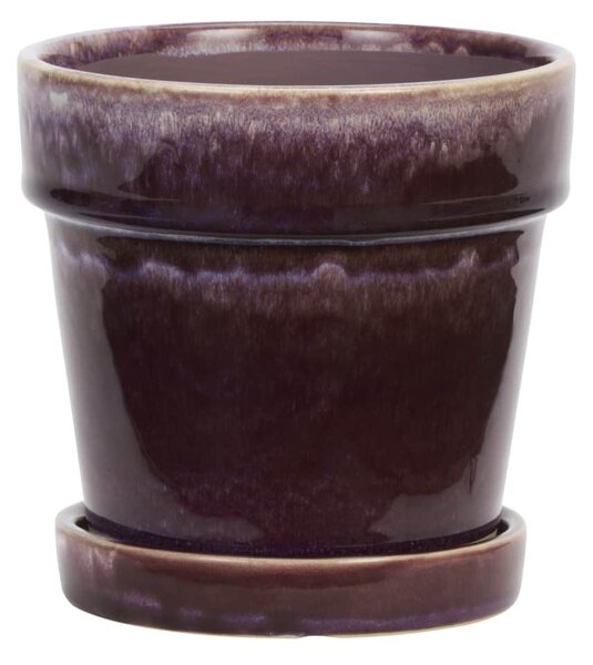 Květináč s podmiskou Purple Ø 13 cm