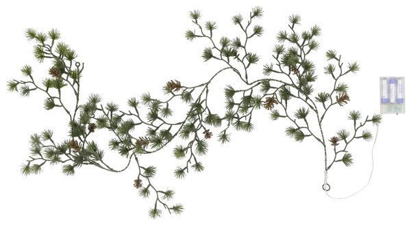 Svítící LED girlanda z umělého jehličí Fir/Pinecones