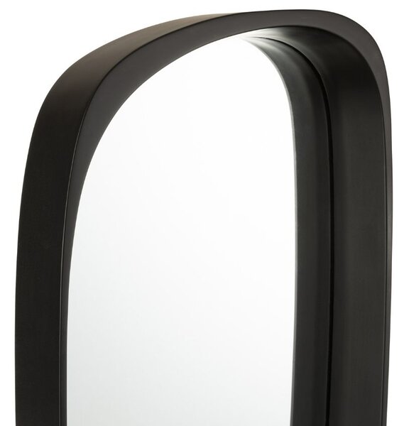 Černé lakované zrcadlo J-Line Toni 33 x 89 cm