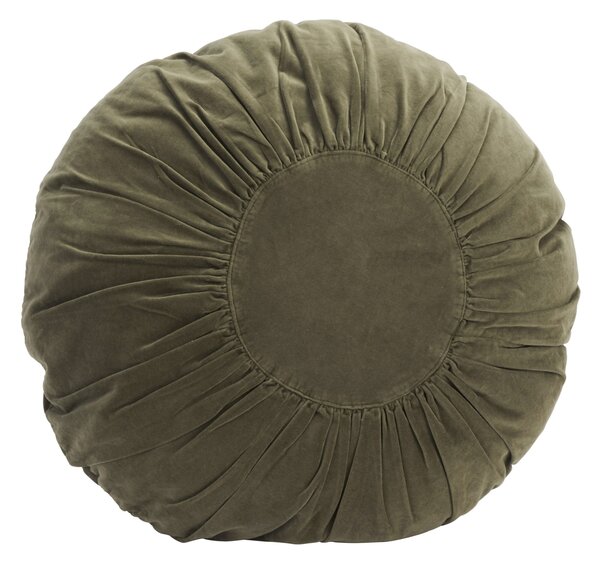 Kulatý sametový polštář Green Ø 55 cm