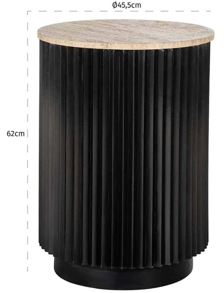 Richmond Kamenný odkládací stolek Hampton 45 cm