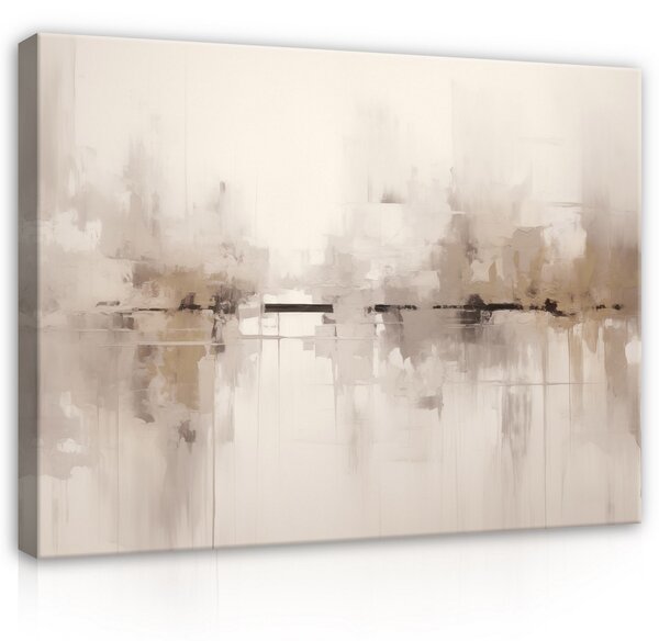 Postershop Obraz na plátně: Abstract Beige Art - 100x75 cm