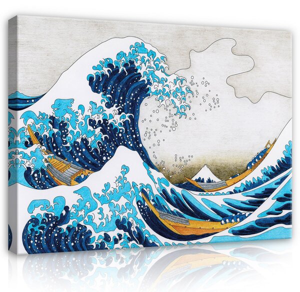 Postershop Obraz na plátně: Big wave in Kanagawa - 100x75 cm