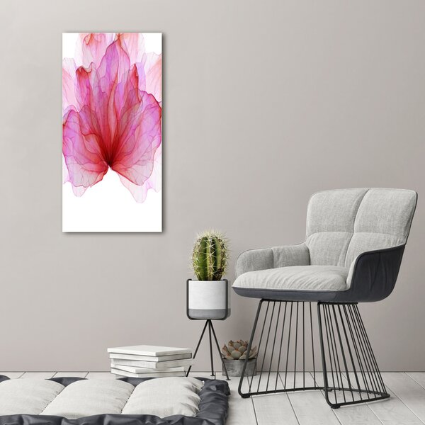 Vertikální Foto obraz canvas Růžový květ ocv-98648030