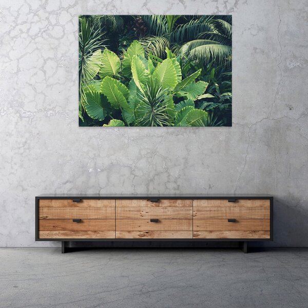 Postershop Obraz na plátně: Nature leaves jungle green - 100x75 cm