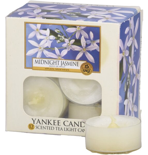 YANKEE CANDLE MIDNIGHT JASMINE VONNÁ ČAJOVÁ SVÍČKA, 12 ks (2.kvalita)