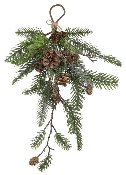 Dekorace z umělého jehličí Fir/Pinecones 48 cm