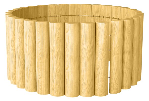 Outsunny dřevěný zahradní plot 176 x 30 cm — panely, zábrana pro mazlíčky, obruba záhonů, přírodní dřevo | Aosom