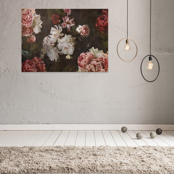 Postershop Obraz na plátně: Art flowers imitation floral - 100x75 cm