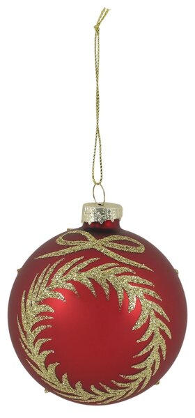 Skleněná baňka Gold Garland