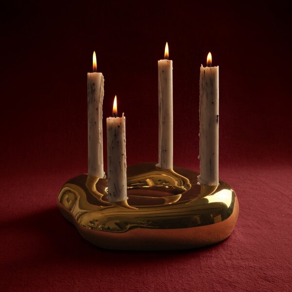 Adventní svícen Bellure Brass