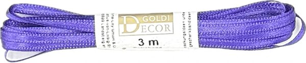 Saténová stuha – fialová 3mm × 3m (4,-Kč/m)