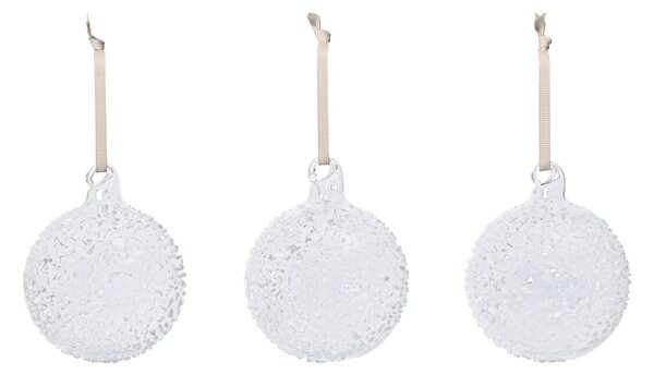 Vánoční ozdoba Flurry Ø 8 cm – set 3 ks