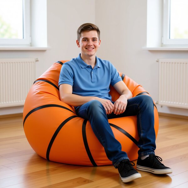 Sedací vak BASKETBAL oranžová