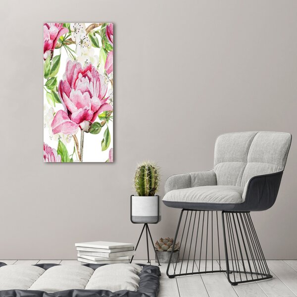 Vertikální Moderní obraz canvas na rámu Pivoňka ocv-98952199