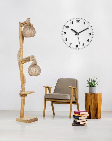 Opviq Stojací lampa Arbor II 140 cm hnědá