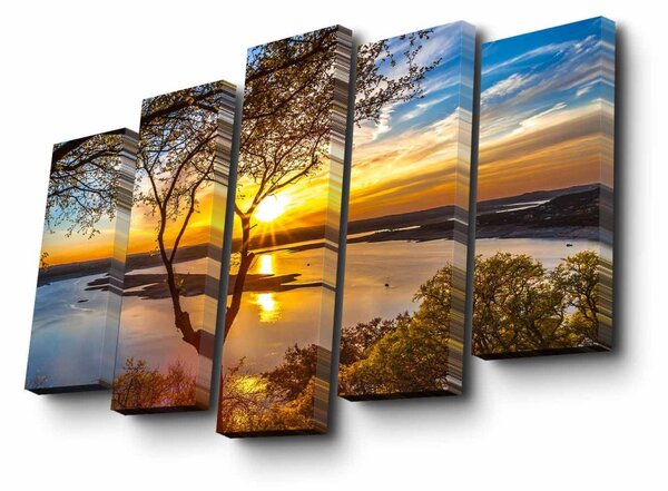Wallity Vícedílný obraz KARA 82x50 cm vícebarevný
