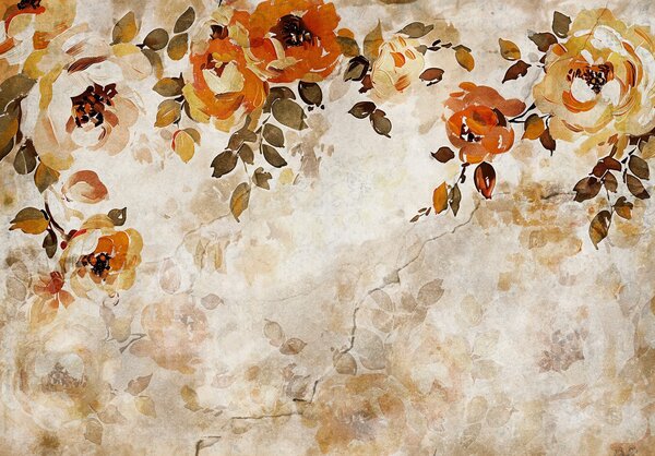 Postershop Fototapeta vliesová: Flowers Composition Structure 1 - 208x146 cm