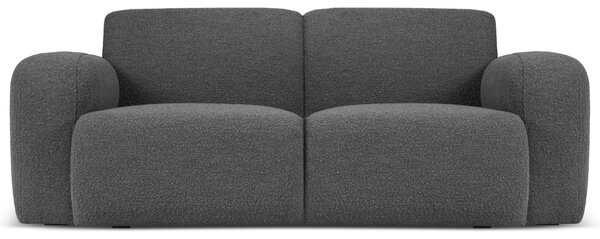 Windsor & Co Tmavě šedá bouclé dvoumístná pohovka Lola 170 cm