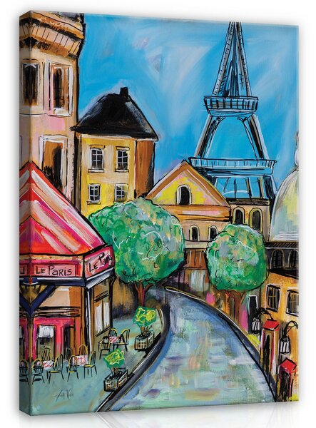 Postershop Obraz na plátně: City Paris Image Street - 100x75 cm