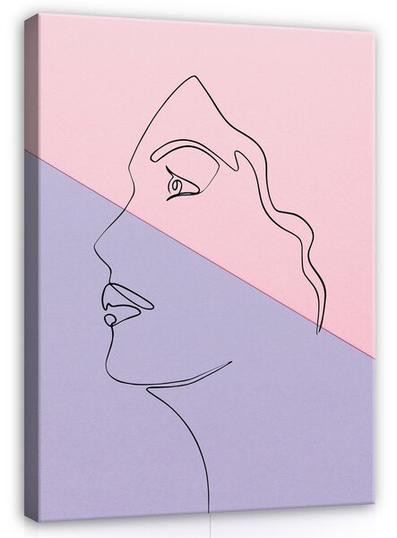Postershop Obraz na plátně: Line Art - Woman - 80x60 cm