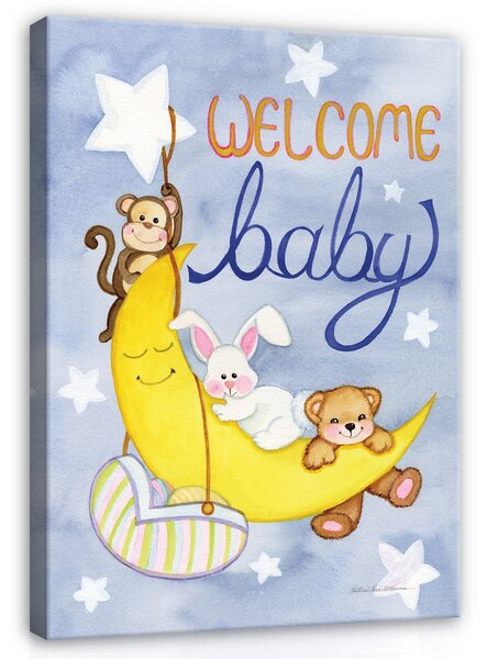 Postershop Obraz na plátně: For Children Stars Animals Sky - 100x75 cm