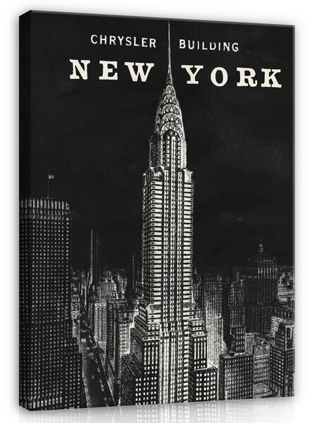 Postershop Obraz na plátně: City New York Image Drawing - 100x75 cm