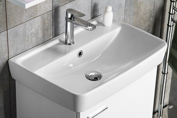 Aqualine Aqualine, DURU keramické umyvadlo 60x40 cm, bílá, TU0351