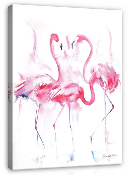 Postershop Obraz na plátně: For Children Animals Flamingos Birds - 100x75 cm