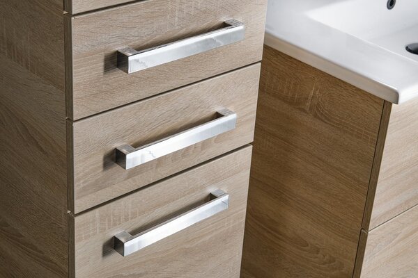 Aqualine Aqualine, VEGA Skříňka vysoká 35x184x31cm, dub platin, VG985