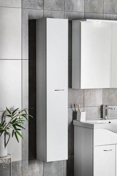 Aqualine Aqualine, ZOJA/KERAMIA FRESH skříňka vysoká 25x140x20cm, bílá, 51125