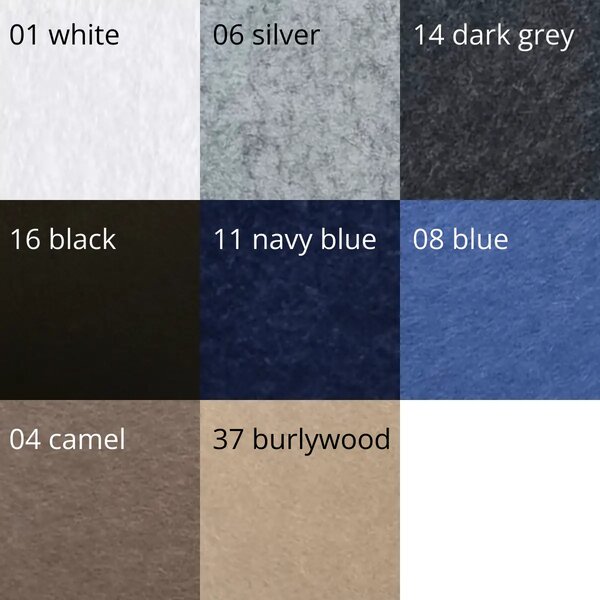 Šestihranný akustický obklad stěny z plsti Bilnora, 50 × 50 cm, samolepicí, 8 barev - 14 Dark grey