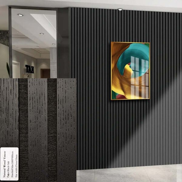 FREJA Akustický panel dub 100x60x2,2 cm Black Oak - Můžeme také vyrobit zakázkové velikosti - 100x60x2,2cm