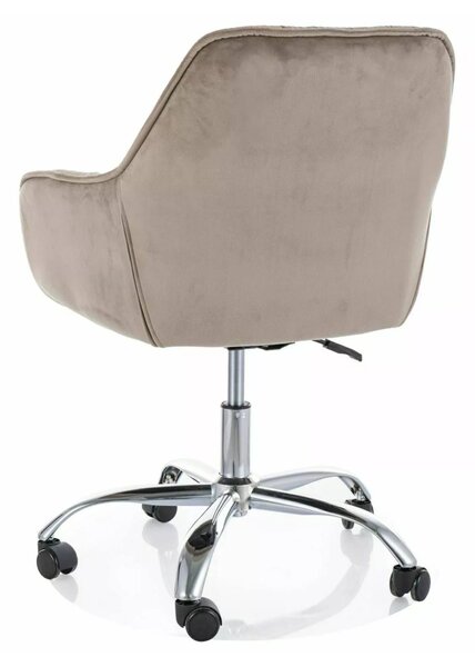 Kancelářské křeslo Q-190 VELVET, béžové