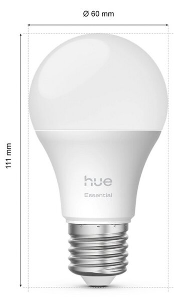 Hue Essential WCA 806 žárovka 460 E27, 8W, 806lm (2 ks)