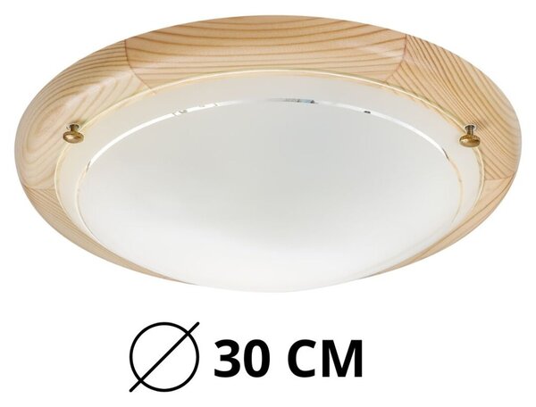 Rabalux UFON stropní dřevěné svítidlo 60W/E27/IP20 - světlé dřevo