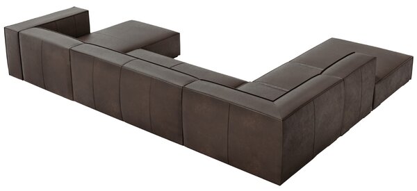 -25 % Dny MOMENTI– Windsor & Co Kožená rohová pohovka Madame 365 cm, levá
