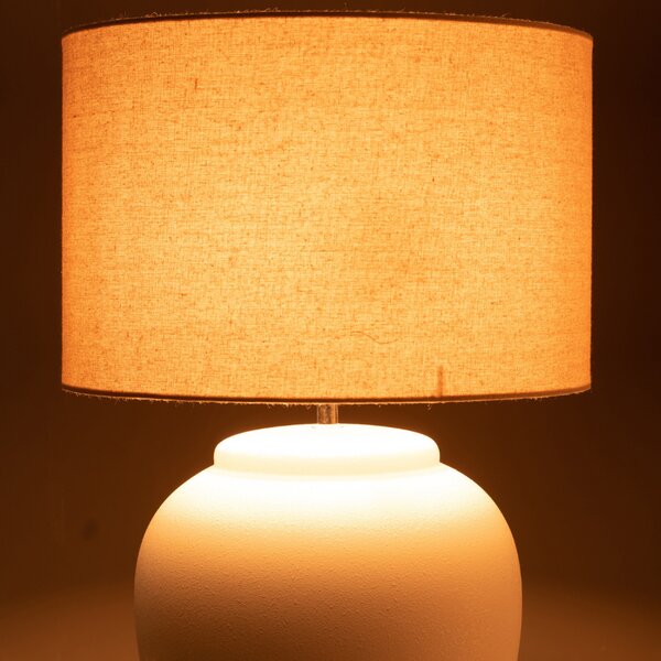 Bílá keramická stolní lampa J-line Limme 60 cm
