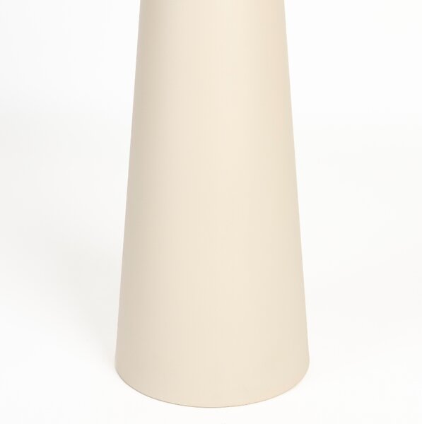 White Label Béžový keramický odkládací stolek WLL JOYA 70 x 40 cm