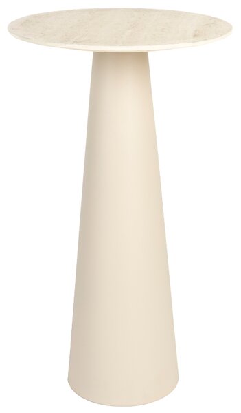 White Label Béžový keramický odkládací stolek WLL JOYA 70 x 40 cm