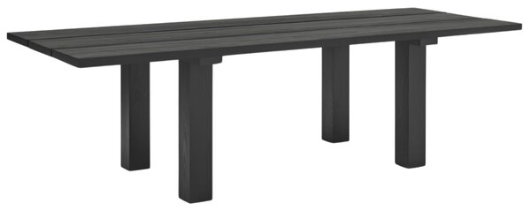 Černý dřevěný jídelní stůl Teulat Banda 260 x 100 cm